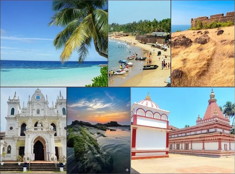 Top attractions and scenic views near morjim beach resort Goa